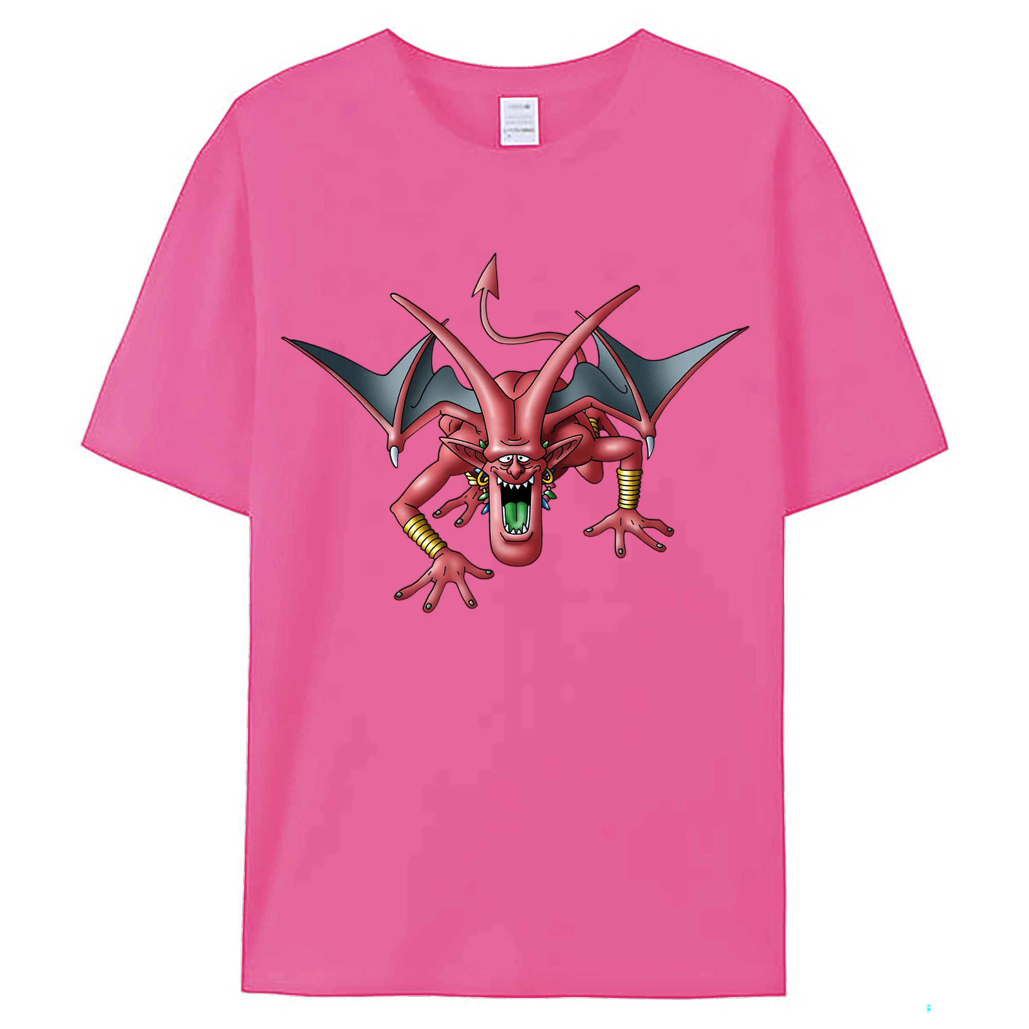 （画像用） ドラゴンクエスト Doragon Kuesuto Dragon Quest レディースカジュアルプリントTシャツ（綿100％）